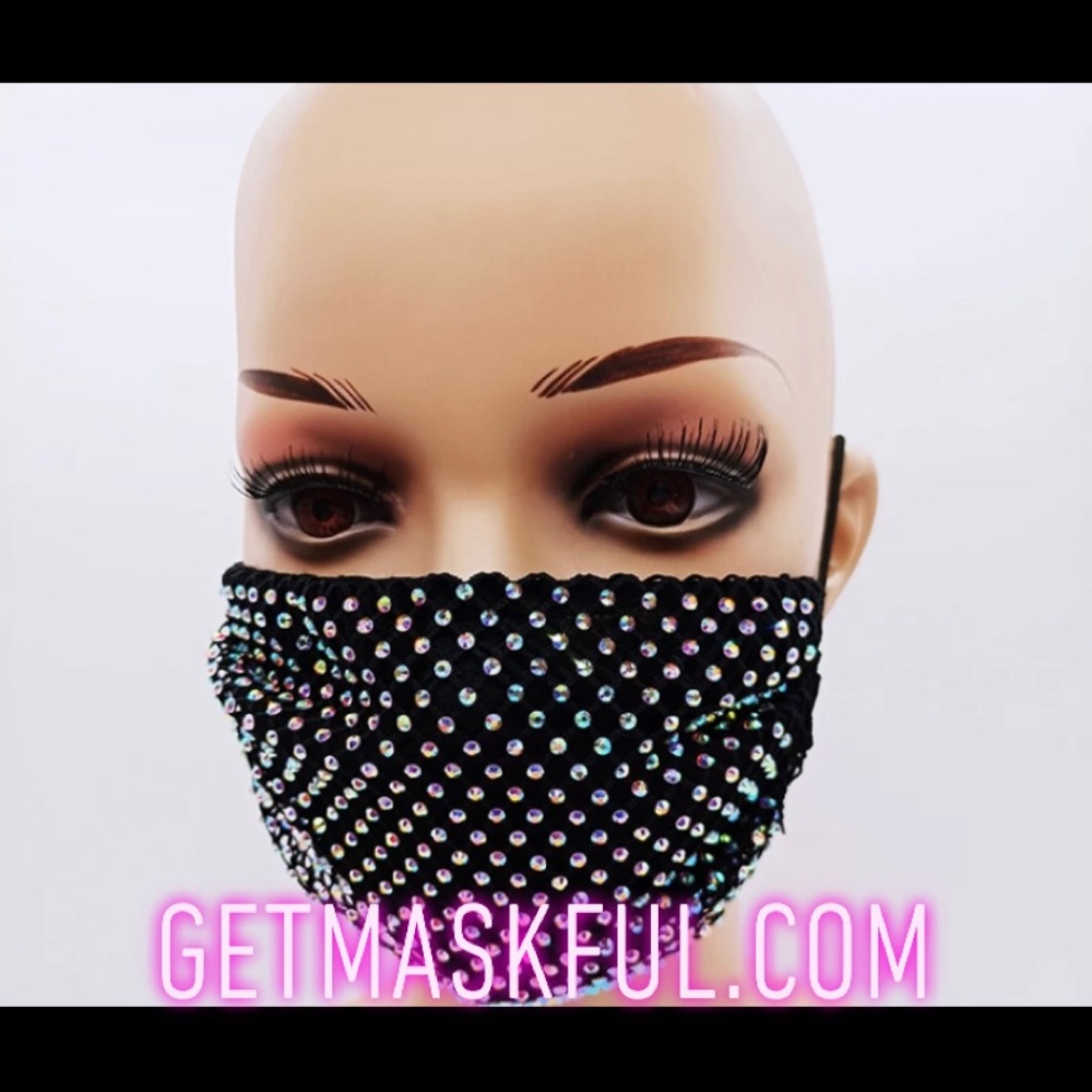 Rhinestone Face Coverings